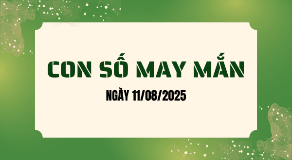Con số may mắn hôm nay 11/08/2025 theo tuổi