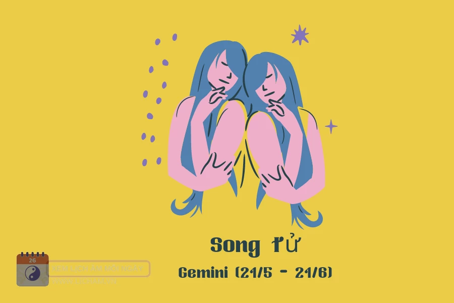 Tính cách, tình yêu, sự nghiệp công việc, tử vi cung Song Tử - Gemini (21 tháng 5 - 21 tháng 6)