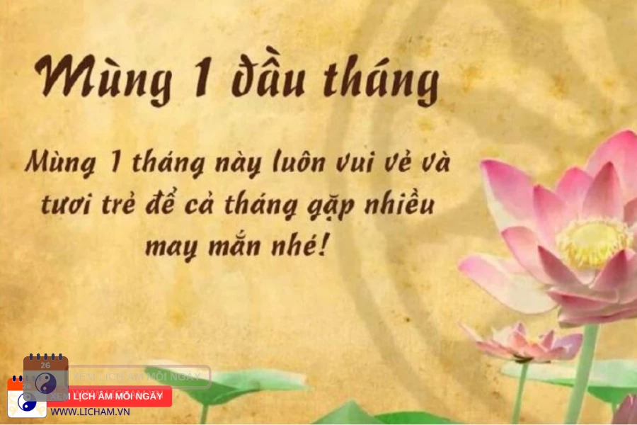 Mùng 1 đầu tháng nên làm gì để mang lại nhiều tài lộc và may mắn cả tháng.